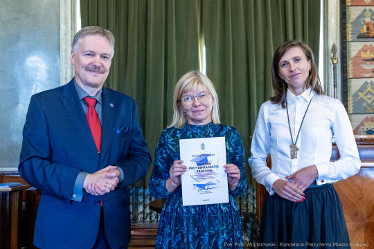 wręczenie, nagrody prezydenta, Klaman, nauczyciele, Domańska, Pasek, licea, ponadpodstawowe