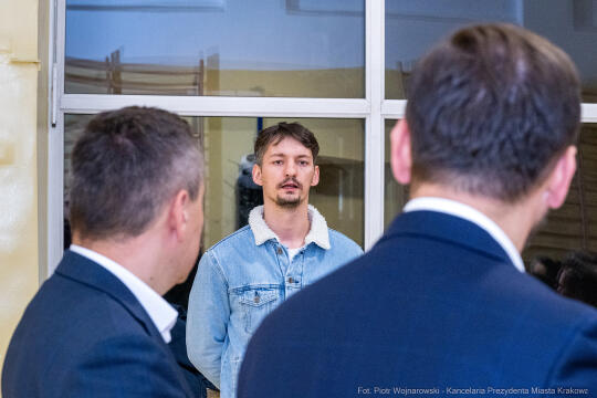 pw_377_030_fot. piotr wojnarowski.jpg-Miszalski, Kosek, spotkanie, mieszkańcy, Krowodrza Górka