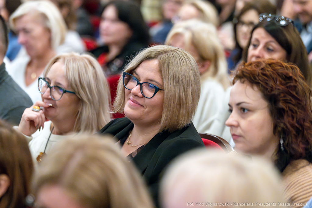 Klaman, konferencja, nauczyciele, dyrektorzy, szkoły, przedszkola, Pasek, Domańska, Teatr Słowack  Autor: P. Wojnarowski