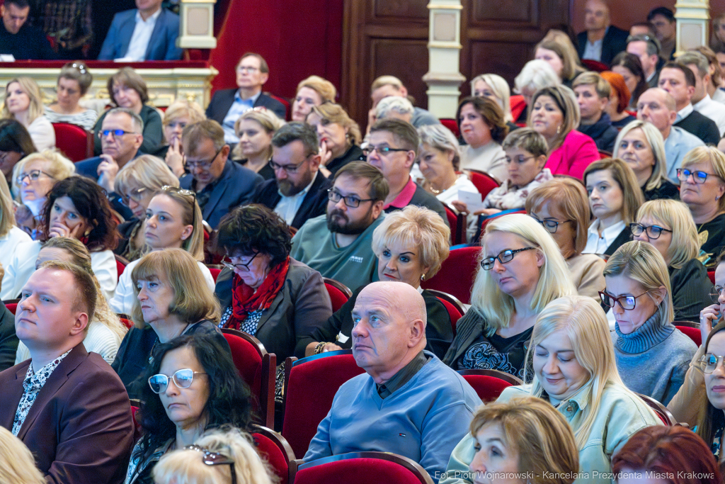 Klaman, konferencja, nauczyciele, dyrektorzy, szkoły, przedszkola, Pasek, Domańska, Teatr Słowack  Autor: P. Wojnarowski