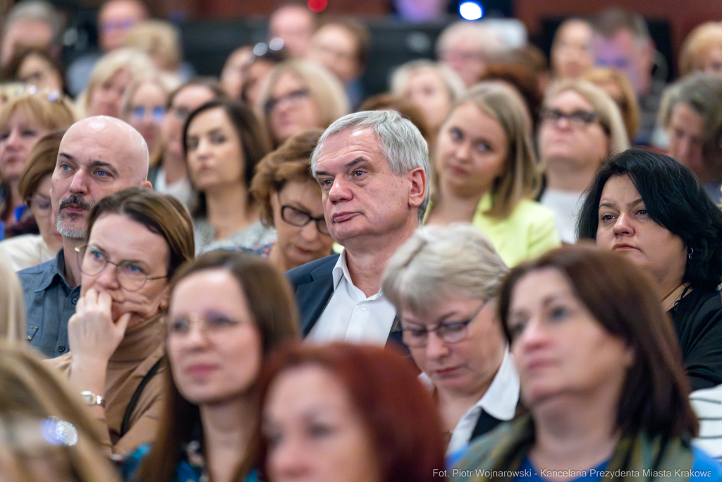 Klaman, konferencja, nauczyciele, dyrektorzy, szkoły, przedszkola, Pasek, Domańska, Teatr Słowack  Autor: P. Wojnarowski