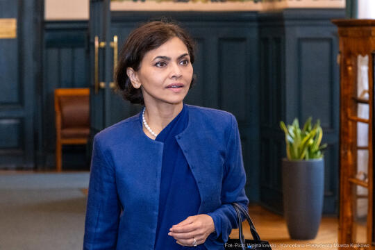 pw_389_002_fot. piotr wojnarowski.jpg-Miszalski ambasador, Indie, spotkanie, Nagma, Mallick