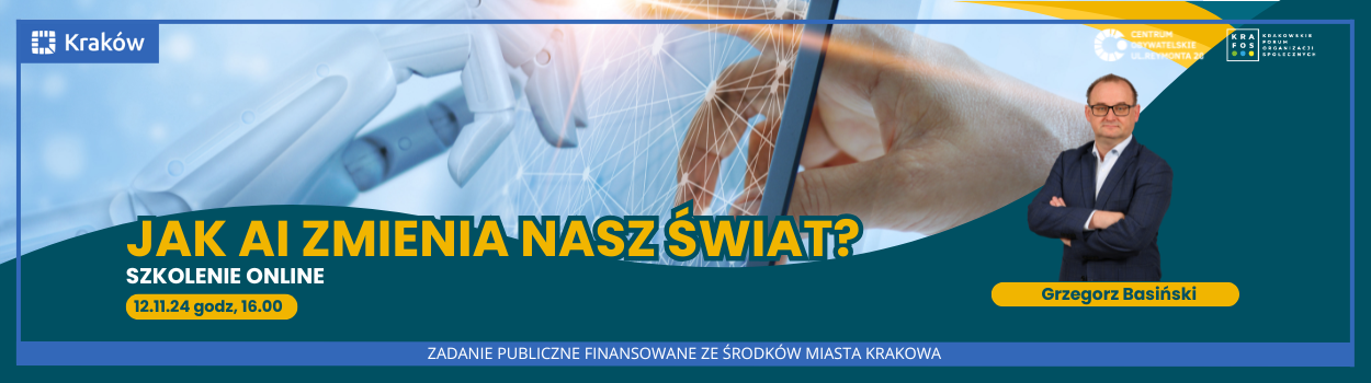 SZKOLENIE ONLINE: Sztuczna inteligencja w codziennym życiu – Jak AI zmienia nasz świat