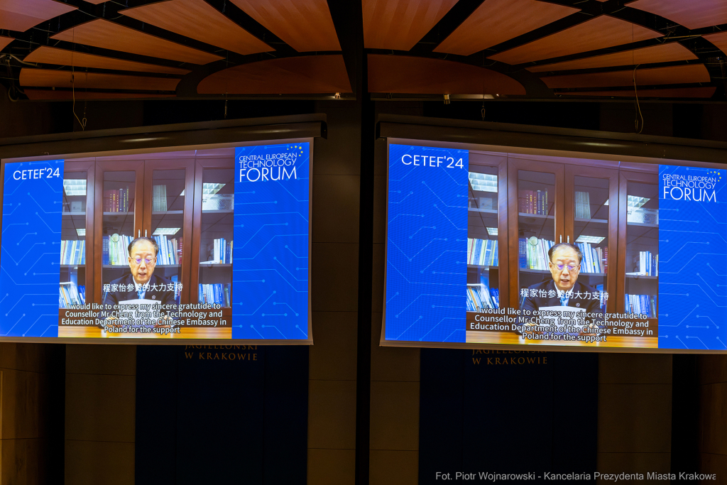 CETEF, 2024, Auditorium Maximum UJ, konres, forum, Buzek, Miszalski  Autor: P. Wojnarowski