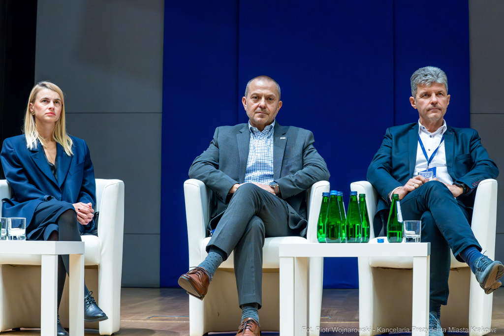 CETEF’24, Sęk, Kraków miastem przyszłości, panel, Bułka, Schmidt, Drabik, Świeczkowski, Kró  Autor: P. Wojnarowski