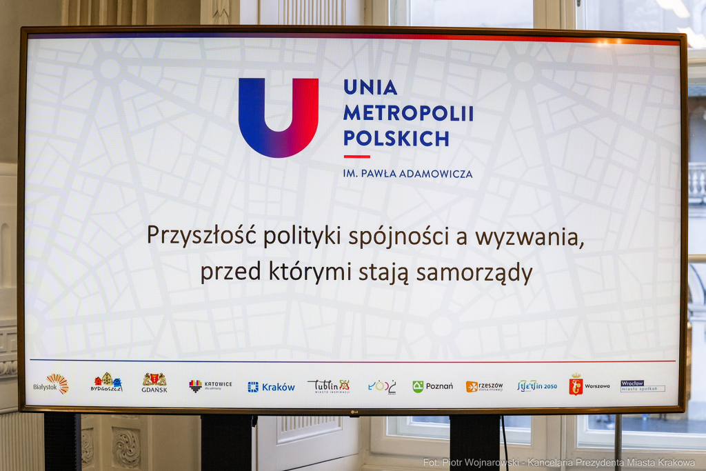 Unia Metropolii Polskich, Miszalski, Trzaskowski, spotkanie, Kraków  Autor: P. Wojnarowski