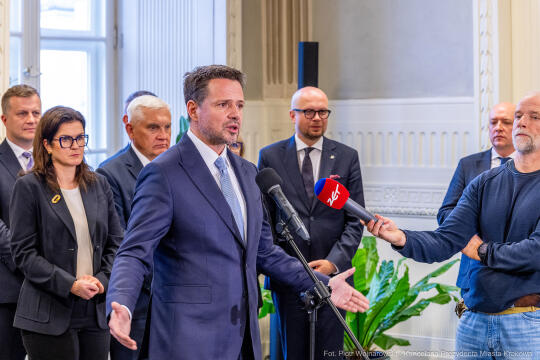 Unia Metropolii Polskich, Miszalski, Trzaskowski, spotkanie, Kraków