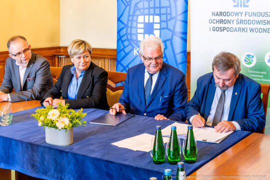 Kracik, umowa, podpisanie, NFOŚ, Narodowy Fundusz Ochrony Środowiska