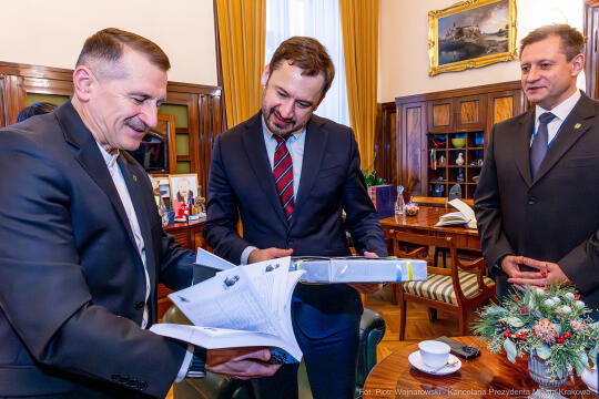 Muszalski, Kuczma, Drohobycz, spotkanie, delegacja, Wodociągi Miasta Krakowa