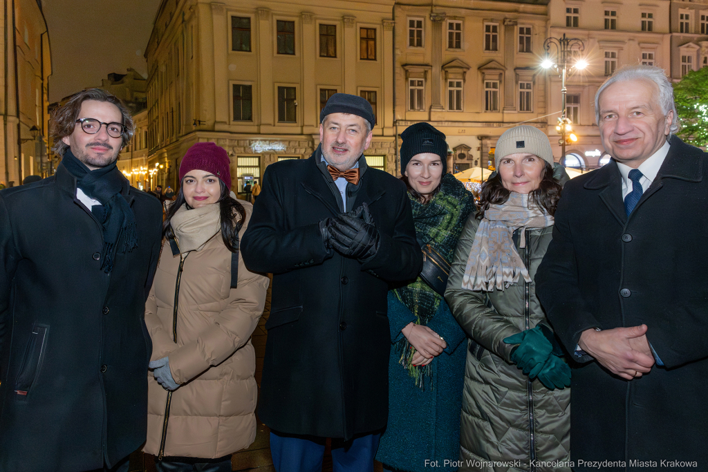 Szopka Turystyczna, Sukiennice, Miszalski, Niezabitowski, Soszyński, odsłonięcie  Autor: P. Wojnarowski