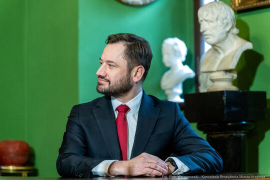 pw_406_010_fot. piotr wojnarowski.jpg-Miszalski, Wałęsa, spotkanie, zdjęcia, portret, UJ