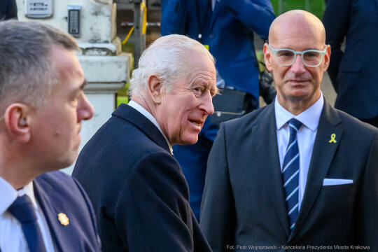 król, Karol III, Karol, Kraków, JCC, wizyta, Miszalski, zdjęcia, Jewish Community Centre, Cracow,