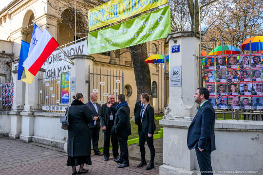 król, Karol III, Karol, Kraków, JCC, wizyta, Miszalski, zdjęcia, Jewish Community Centre, Cracow,