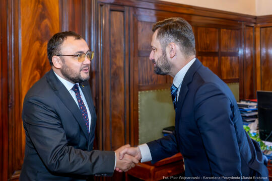 Miszalski, spotkanie, zdjęcia, ambasador, Wasyl Bodnar, Ukraina, konsul, Wojnarowski