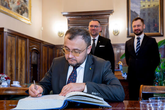 Miszalski, spotkanie, zdjęcia, ambasador, Wasyl Bodnar, Ukraina, konsul, Wojnarowski