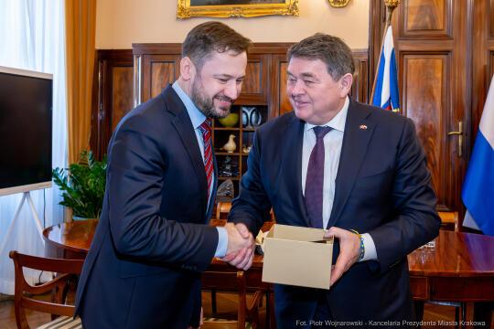 Miszalski, spotkanie, zdjęcia, ambasador, Norwegia, Øystein Bø