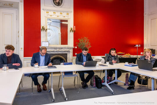 Całus, Komisja Klimatu, Związek Miast Polskich, obrady, Kraków, zdjęcia