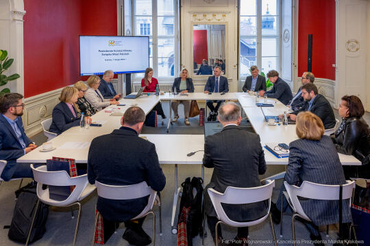 Całus, Komisja Klimatu, Związek Miast Polskich, obrady, Kraków, zdjęcia