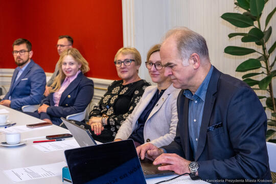 Całus, Komisja Klimatu, Związek Miast Polskich, obrady, Kraków, zdjęcia