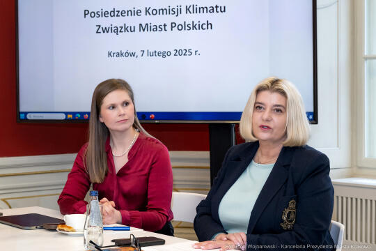 Całus, Komisja Klimatu, Związek Miast Polskich, obrady, Kraków, zdjęcia