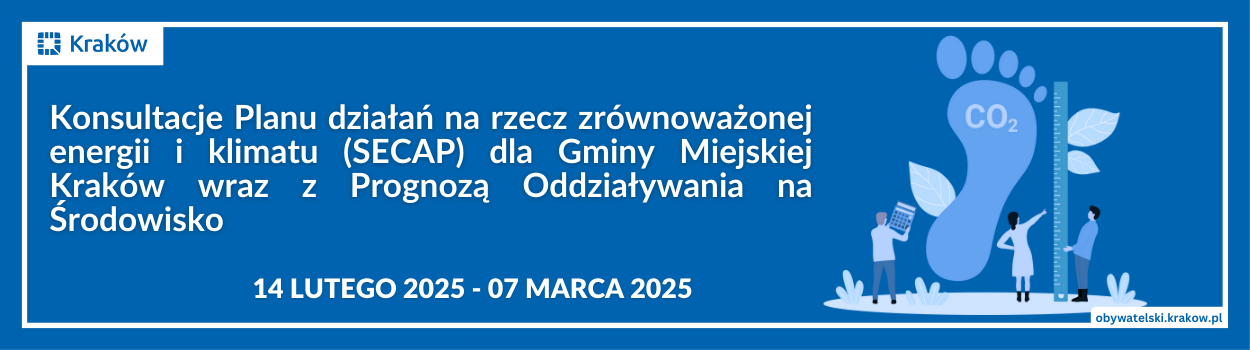 Konsultacje planu działań na rzecz zrównoważonej energii i klimatu (SECAP) dla Gminy Miejskiej Kraków