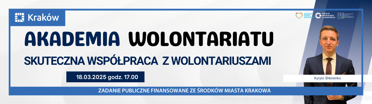 AKADEMIA WOLONTARIATU: Skuteczna współpraca z wolontariuszami – szkolenie dla NGO