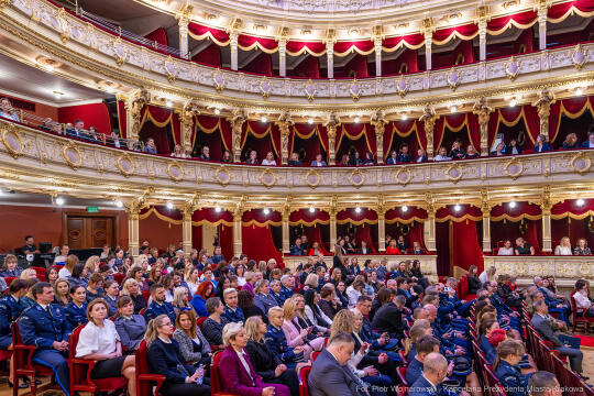 Policja, jubileusz, kobiety, 100 lat, Klaman, Teatr Słowackiego, zdjęcia