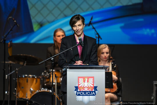 Policja, jubileusz, kobiety, 100 lat, Klaman, Teatr Słowackiego, zdjęcia