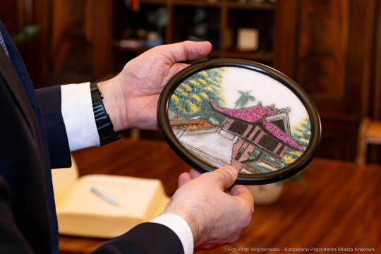 Miszalski, spotkanie ambasador, Wietnam, Ha Hoang Hai, wizyta, zdjęcia