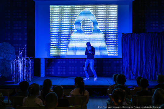 Miszalski, zdjęcia, smartfon, przedstawienie, Straż Miejska, profilaktyka, Centrum Kultury Podgór