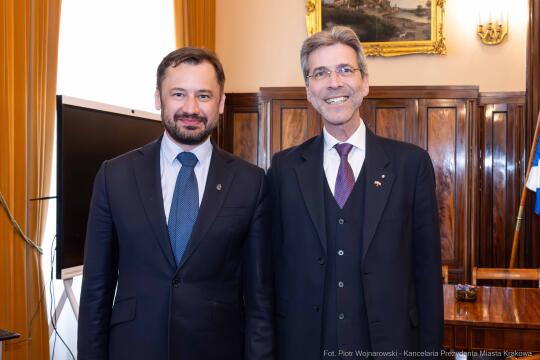 Prezydent Miasta Krakowa Aleksander Miszalski spotkał się z Ambasadorem Republiki Austrii