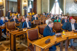 Miszalski, Bezpieczny Kraków, nagrody, policja, straż miejska, straż pożarna, wręczenie, zdjęc