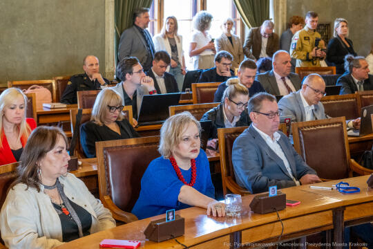 Miszalski, Bezpieczny Kraków, nagrody, policja, straż miejska, straż pożarna, wręczenie, zdjęc