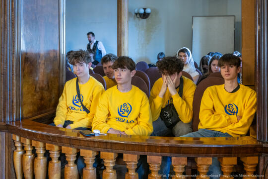 Miszalski, Bezpieczny Kraków, nagrody, policja, straż miejska, straż pożarna, wręczenie, zdjęc