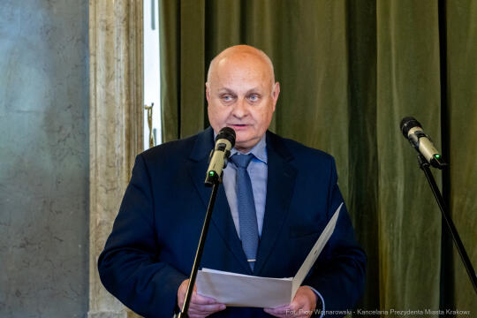 Miszalski, Bezpieczny Kraków, nagrody, policja, straż miejska, straż pożarna, wręczenie, zdjęc