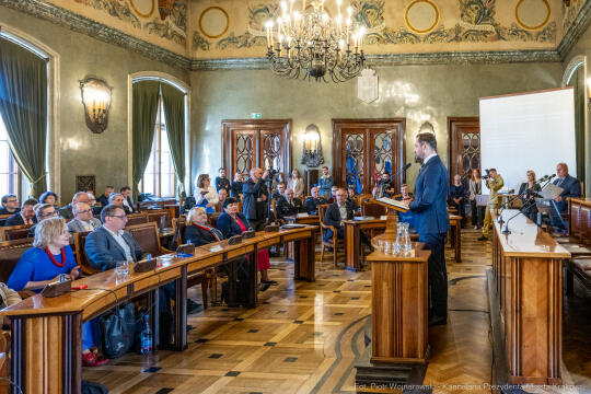 Miszalski, Bezpieczny Kraków, nagrody, policja, straż miejska, straż pożarna, wręczenie, zdjęc