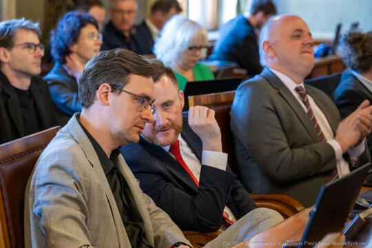 Miszalski, Bezpieczny Kraków, nagrody, policja, straż miejska, straż pożarna, wręczenie, zdjęc