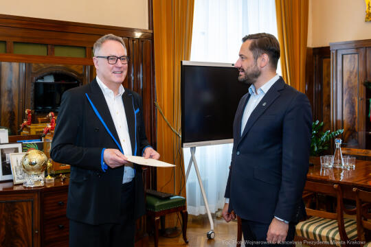 Miszalski, MOCAK, Adam Budak, akt powołania, wręczenie, zdjęcia