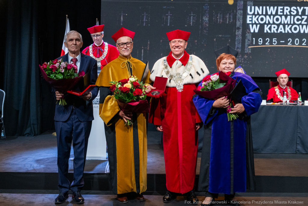 Uniwersytet Ekonomiczny, 100 lat, jubileusz, Miszalski, Buzek, Mazur, Kosek, Honoris Causa  Autor: P. Wojnarowski