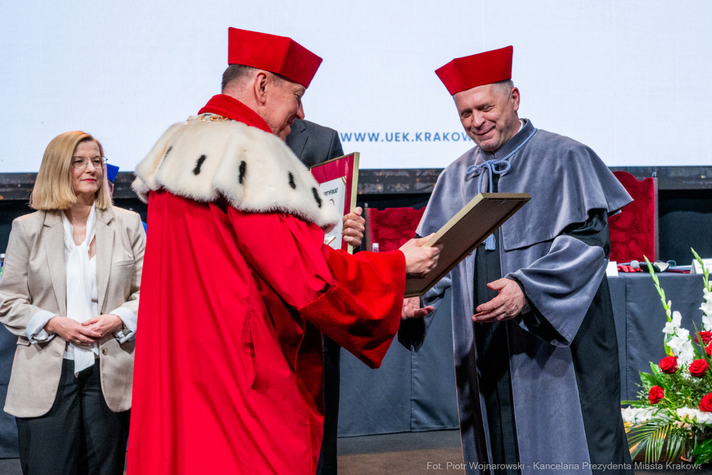 Uniwersytet Ekonomiczny, 100 lat, jubileusz, Miszalski, Buzek, Mazur, Kosek, Honoris Causa  Autor: P. Wojnarowski