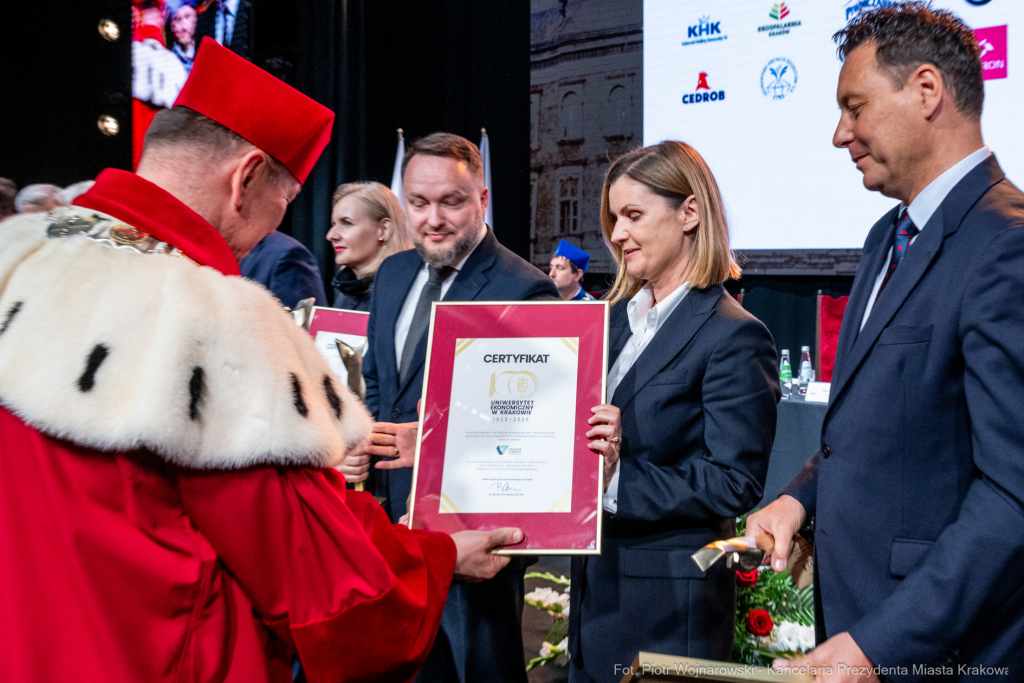 Uniwersytet Ekonomiczny, 100 lat, jubileusz, Miszalski, Buzek, Mazur, Kosek, Honoris Causa  Autor: P. Wojnarowski