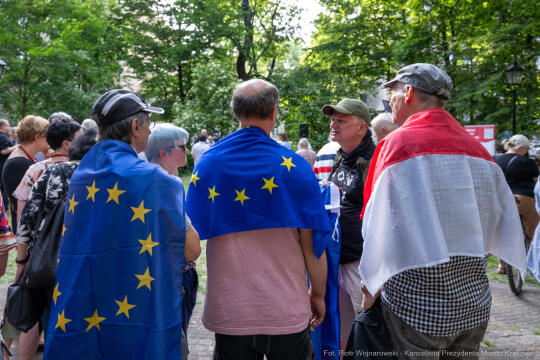 Toast za wolność, Klaman, Planty, Pytel, spotkanie, zdjęcia
