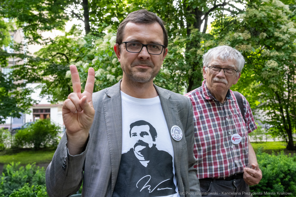 Toast za wolność, Klaman, Planty, Pytel, spotkanie, zdjęcia  Autor: P. Wojnarowski