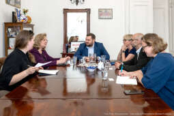 PW_524_006_fot. Piotr Wojnarowski.jpg-Sęk, Mimoza Halimi, ambasador, Albania, spotkanie