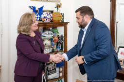 PW_524_017_fot. Piotr Wojnarowski.jpg-Sęk, Mimoza Halimi, ambasador, Albania, spotkanie