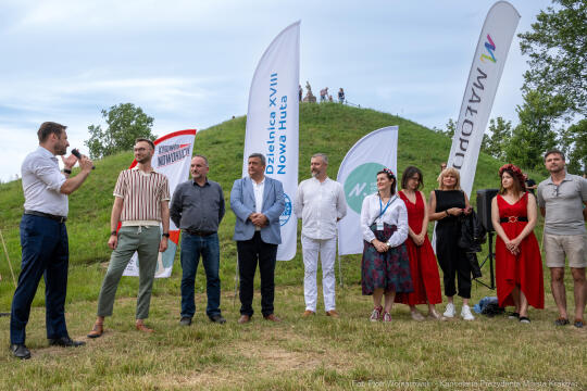 Miszalski, Kopiec Wandy, powitanie lata, strawa pod kopcem, OKN Norwida, Nowa Huta