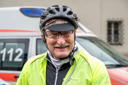 Kraków powitał uczestników rowerowej akcji charytatywnej „Bike Convoy for Ukraine"