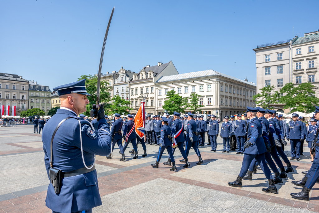 policja, święto, Rynek Główny, Kraków, Miszalski, Honoris Gratia, 2025, Fryczek  Autor: P. Wojnarowski