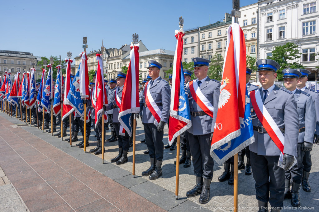 policja, święto, Rynek Główny, Kraków, Miszalski, Honoris Gratia, 2025, Fryczek  Autor: P. Wojnarowski