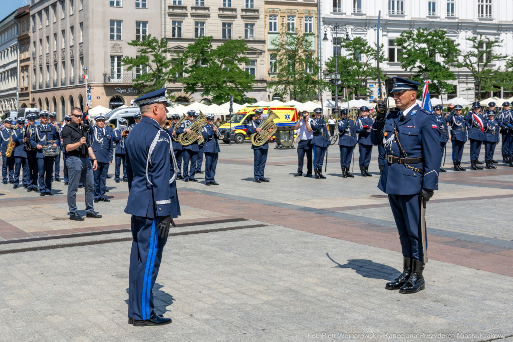 policja, święto, Rynek Główny, Kraków, Miszalski, Honoris Gratia, 2025, Fryczek  Autor: P. Wojnarowski